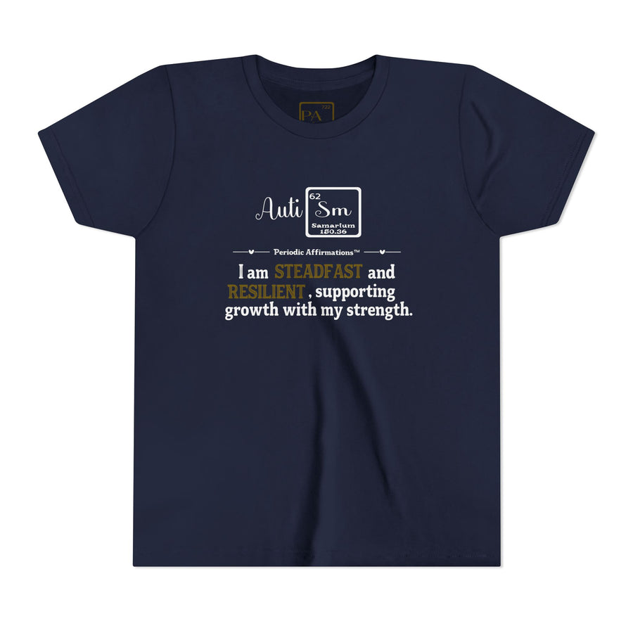 62 Sm Samarium Affirmation Youth Autism Awareness T-Shirt