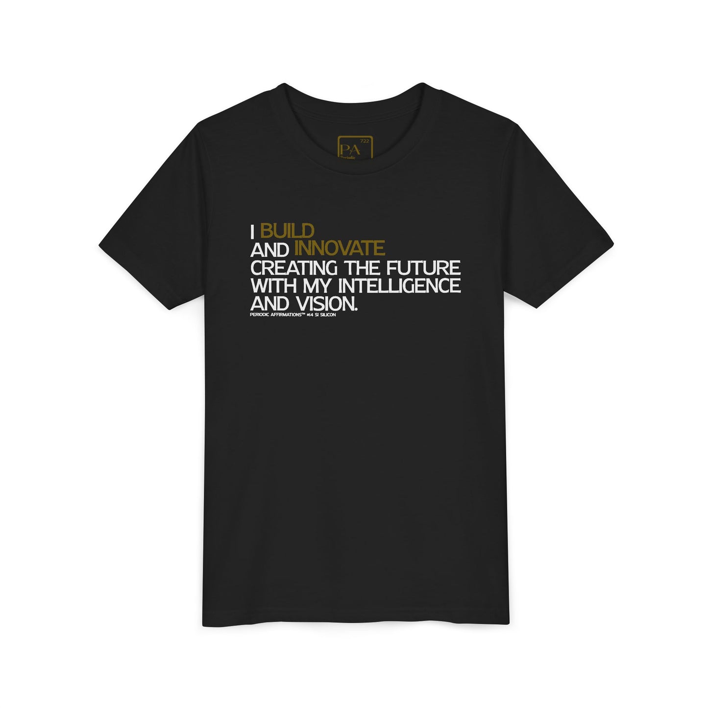 Periodic Affirmations™ Youth T-Shirt (V2) Element 14 Si Silicon