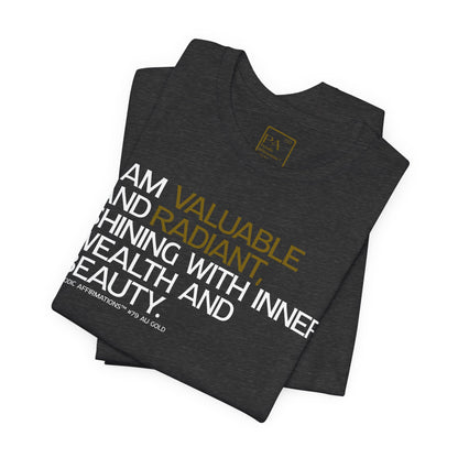 Periodic Affirmations™ T-Shirt (V2) Element 79 Au Gold