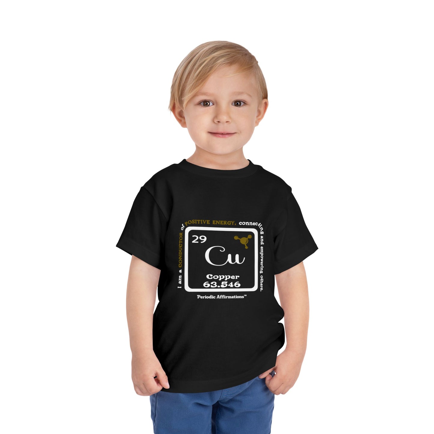 Periodic Affirmations™ Toddler T-Shirt Element 29 Cu Copper