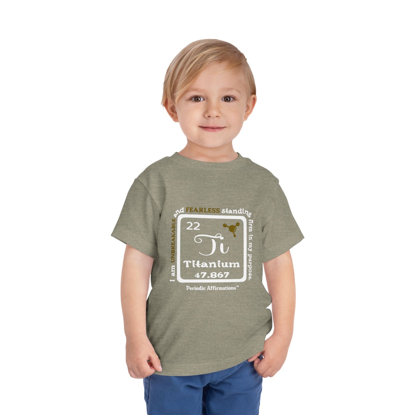 Periodic Affirmations™ Toddler T-Shirt Element 22 Ti Titanium