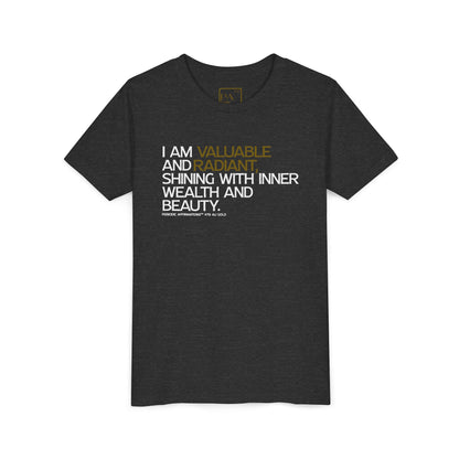 Periodic Affirmations™ Youth T-Shirt (V2) Element 79 Au Gold