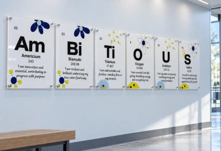 Ambitious Brand Word affirmation wall decor