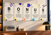 Bonus Brand Word affirmation wall decor